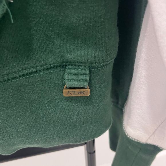 Vintage NFL Reebok New York Jets Full Zip Sewn Letters Hoodie Jacket ~ Men's LG - Picture 4 of 6